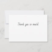 サンキューカードのピンクのブラジルの羽毛の花 サンキューカード (裏面)