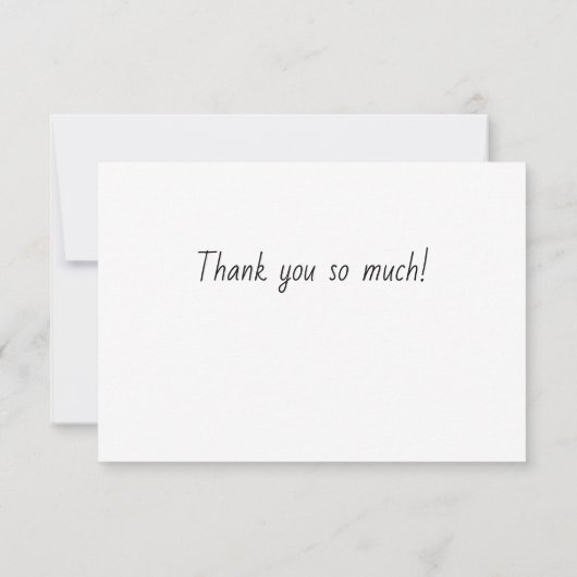 サンキューカードのピンクのブラジルの羽毛の花 サンキューカード (裏面)