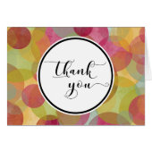 サンキューカードの上に円を描カラフルく (正面横)