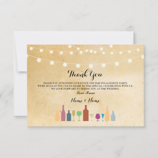 サンキューカードの在庫はバーヴィンテージをつけます サンキューカード (正面)