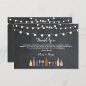 サンキューカードの在庫バーライト飲み物のチョーク サンキューカード (正面/裏面)