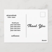 サンキューカードの多様な手のグループ ポストカード (裏面)