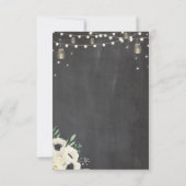 サンキューカードの婚約のホタルのチョークの花柄 サンキューカード (裏面)