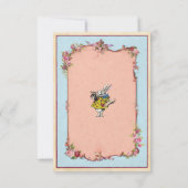 サンキューカードの婚約の不思議の国のウサギ サンキューカード (裏面)