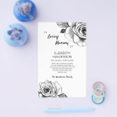 サンキューカードの悔やみや弔慰とバラ。 チラシ (シングル)