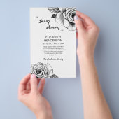 サンキューカードの悔やみや弔慰とバラ。 チラシ (ハンドル)