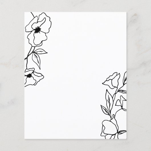 サンキューカードの悔やみや弔慰と花のメモリ。 チラシ (裏面)