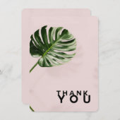 サンキューカードの熱帯シュロの葉 サンキューカード (正面/裏面)