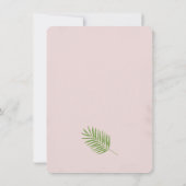 サンキューカードの熱帯シュロの葉 サンキューカード (裏面)