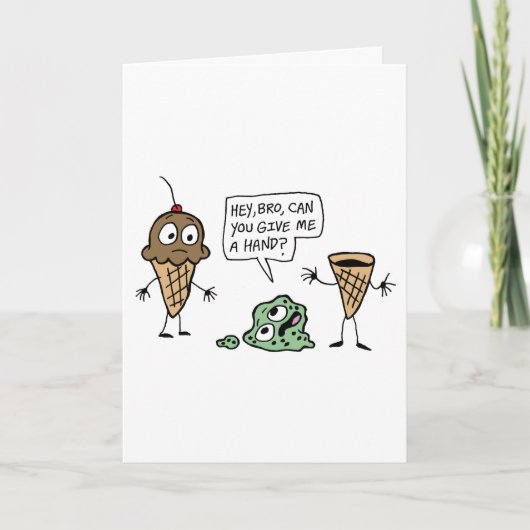 サンキューカードの特色になること: アイスクリーム! サンキューカード (正面)