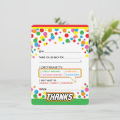 サンキューカードの空白の子供へ誕生日 サンキューカード (スタンド正面)