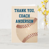 サンキューカードの野球コーチ カード (黄色い花)