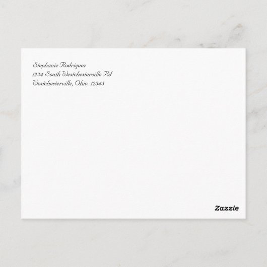 サンキューカードの黒くおよび赤いダマスク織の宝石 ポストカード (裏面)