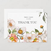 サンキューカードはがきフローラボ結婚タン ポストカード (正面/裏面)