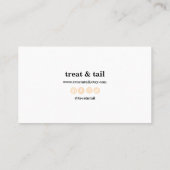 サンキューカードはペット用で、犬は座って 名刺 (裏面)