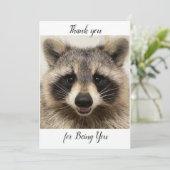 サンキューカードはラクーンの「動物」をフィーチャー。 シーズンカード (スタンド正面)