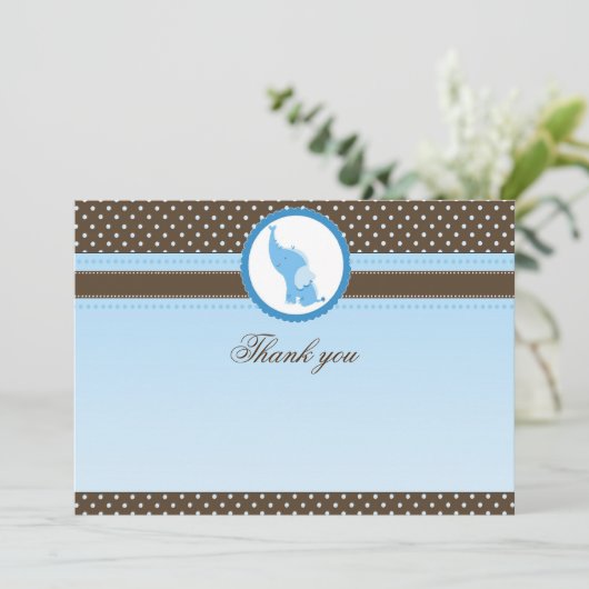 サンキューカードは象の茶色がかった鋼色を消します 招待状 (スタンド正面)