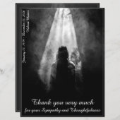 サンキューカードを光に – さようなら親愛 (正面/裏面)