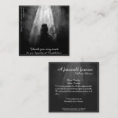 サンキューカードを光に – さようなら親愛 ノートカード (正面/裏面)