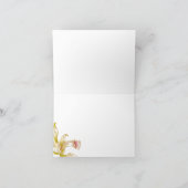 サンキューカードを結婚しているかわいらしい蘭 サンキューカード (内部)