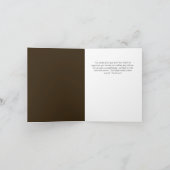 サンキューカードを結婚しているセピア色の調子の鶏 サンキューカード (内部)