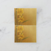 サンキューカードを結婚しているラッパスイセンの青い蝶 サンキューカード (内部)