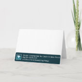 サンキューカードを結婚している青い愛鳥 サンキューカード (裏面)