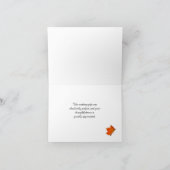 サンキューカードを結婚するオレンジ紅葉 サンキューカード (内部)