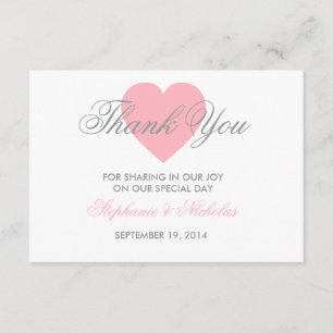 サンキューカードを結婚する愛ハート サンキューカード