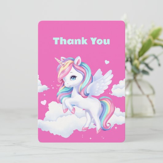 サンキューカードを魔法の誕生日パーティーに。 サンキューカード (スタンド正面)