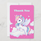 サンキューカードを魔法の誕生日パーティーに。 サンキューカード (正面)