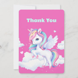 サンキューカードを魔法の誕生日パーティーに。 サンキューカード