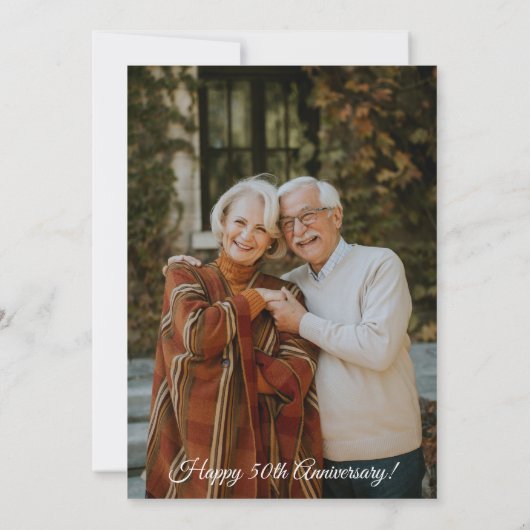 サンキューカードイン3D金ゴールド文字設計 招待状 (裏面)