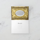 サンキューカードエレガントエリート金ゴールドダマスク サンキューカード (内部)