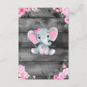 サンキューカードガールエレファントシャワー素朴花 エンクロージャーカード (裏面)