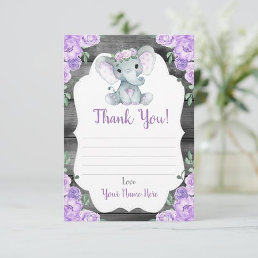 サンキューカードガールエレファントシャワー素朴花 エンクロージャーカード (スタンド正面)