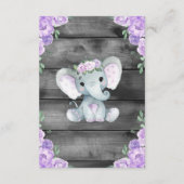 サンキューカードガールエレファントシャワー素朴花 エンクロージャーカード (裏面)