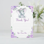 サンキューカードガールエレファントシャワー花付き エンクロージャーカード (スタンド正面)