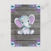 サンキューカードガールエレファントシャワー花付き エンクロージャーカード (裏面)