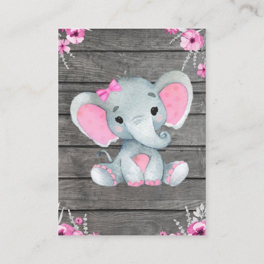 サンキューカードガールエレファントシャワー エンクロージャーカード (裏面)