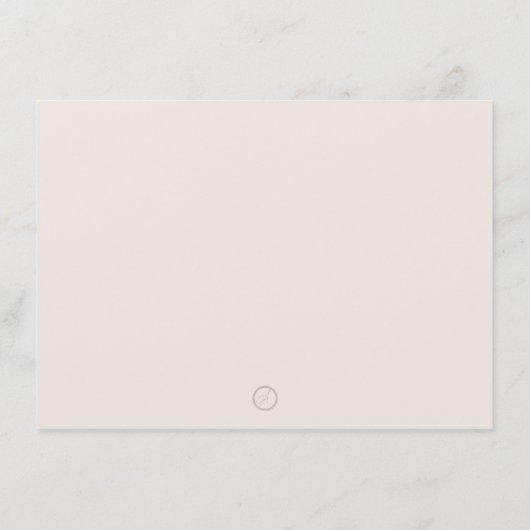 サンキューカードシンプルモダン野生の花 サンキューカード (裏面)