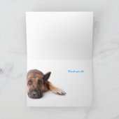 サンキューカードジャーマンシェパードドッグ サンキューカード (内部)