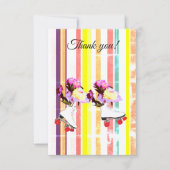 サンキューカードストライプとローラー サンキューカード (正面)