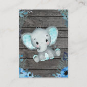 サンキューカードゾウ・シャワー エンクロージャーカード (裏面)