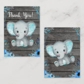 サンキューカードゾウ・シャワー エンクロージャーカード (正面/裏面)