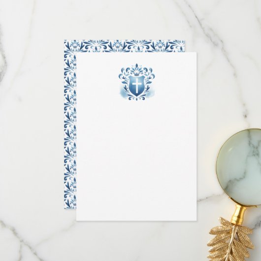 サンキューカードダスティブルークレスト&クロス サンキューカード (正面/裏面インサイチュ)