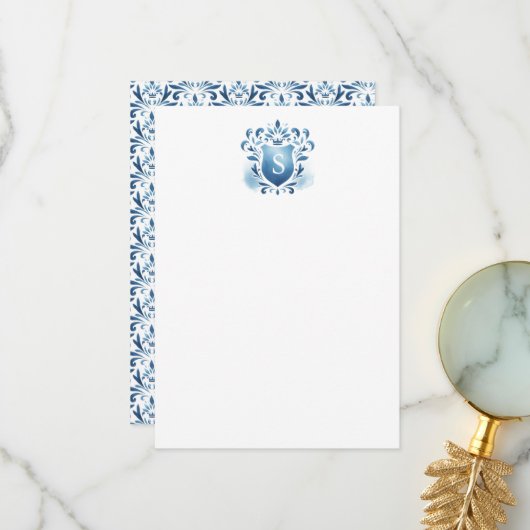 サンキューカードダスティブルークレスト&モノグラム サンキューカード (正面/裏面インサイチュ)