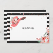 サンキューカードダービーブライダルシャワー衣服アハットct サンキューカード (正面/裏面)