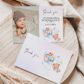 サンキューカードテディベア招待状 サンキューカード