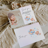 サンキューカードテディベア招待状 サンキューカード